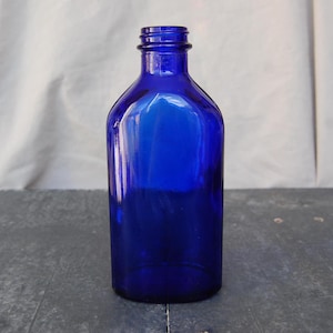 Vintage 1930&#39;s Cobalt Blue Bottle,, Cobalt Blue Bottle, Bottle Digging