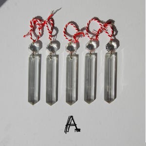 Vintage Chandelier Glass Crystal Drop Decorations, Prisms, Crafting supplies