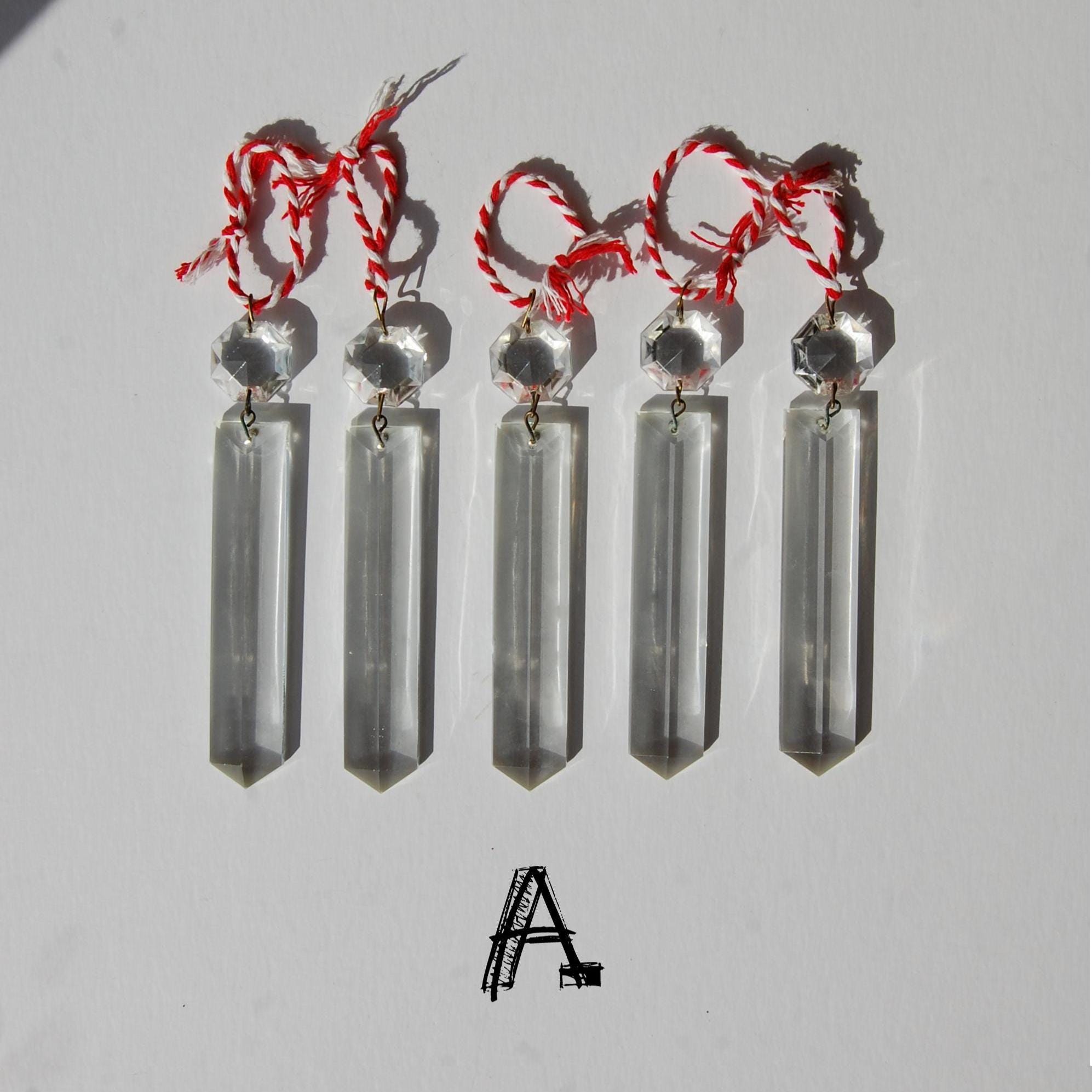 Vintage Chandelier Glass Crystal Drop Decorations, Prisms, Crafting supplies