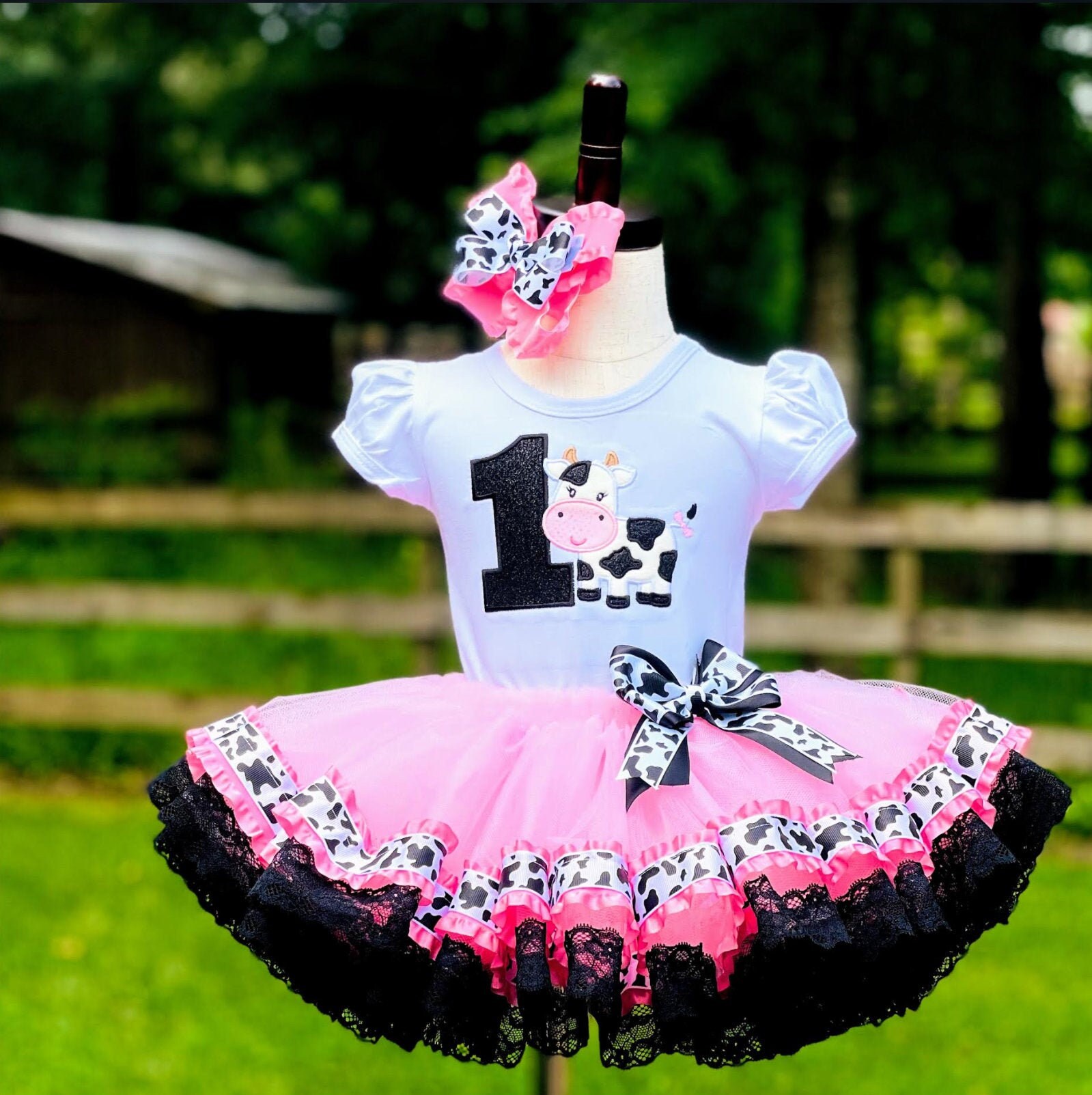 Ropa De La Vaca Lola Para Cumpleaños Granja Vestido Vaca Lola