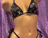 Exotic Dancewear 2 piece stripper string thong bikini