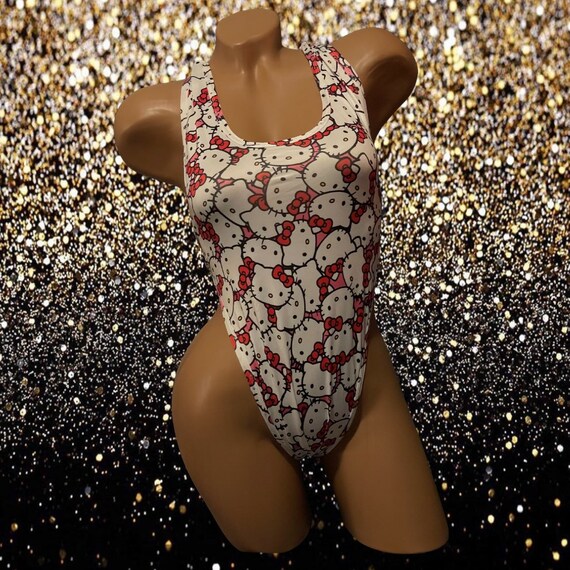 Exotic Dancewear Adjustable Bodysuit with Rhinestones