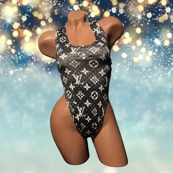 Exotic Dancewear Adjustable Bodysuit with Rhinestones