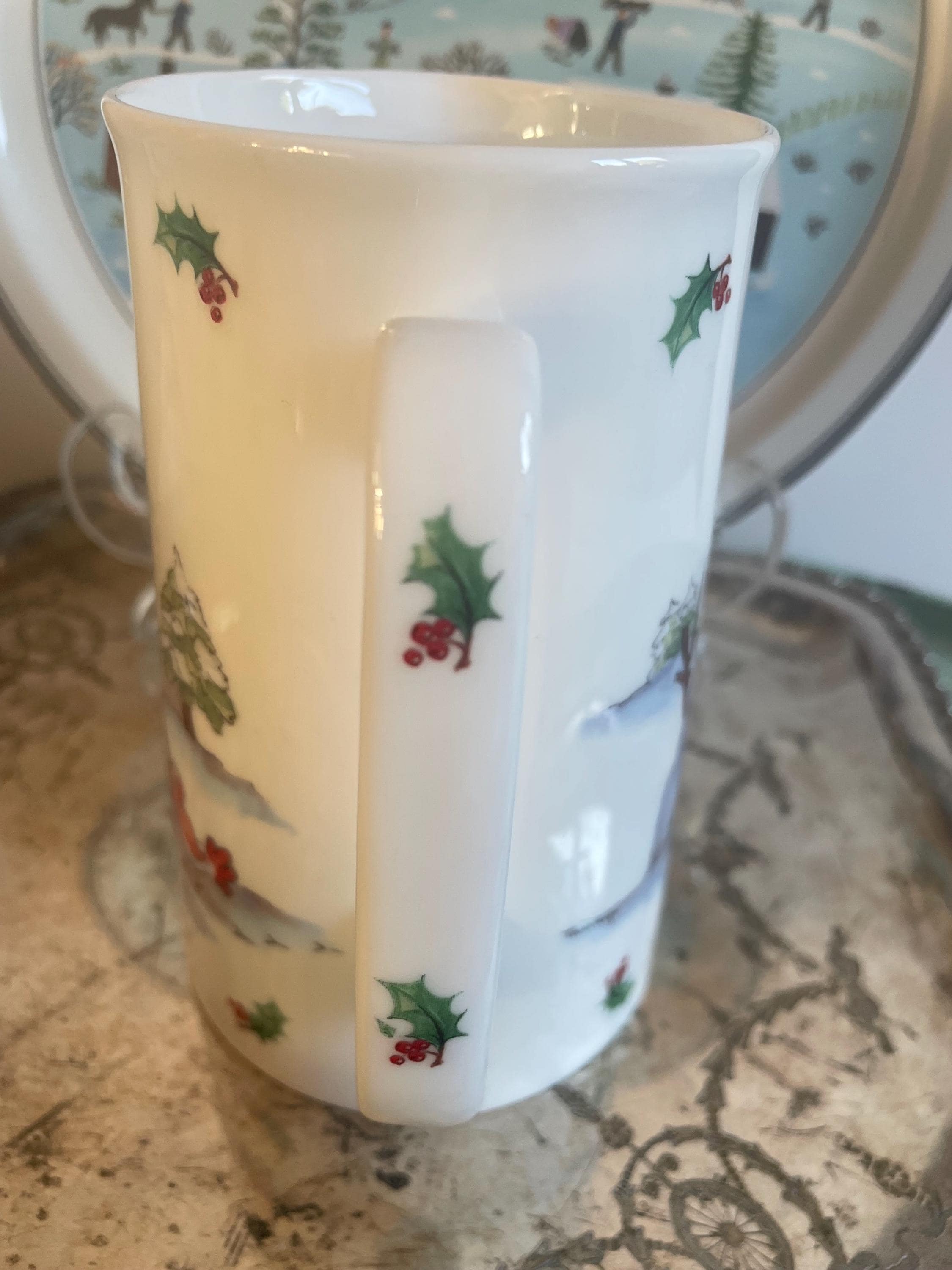 James Dean Pottery Peasmarsh Rye Fine Bone China Christmas Jug. Snowman ...
