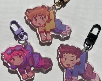 scott pilgrim and friends dangle keychains!