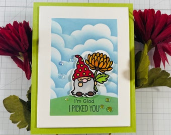 Gnome-tastic Greeting Card: Handcrafted with Love