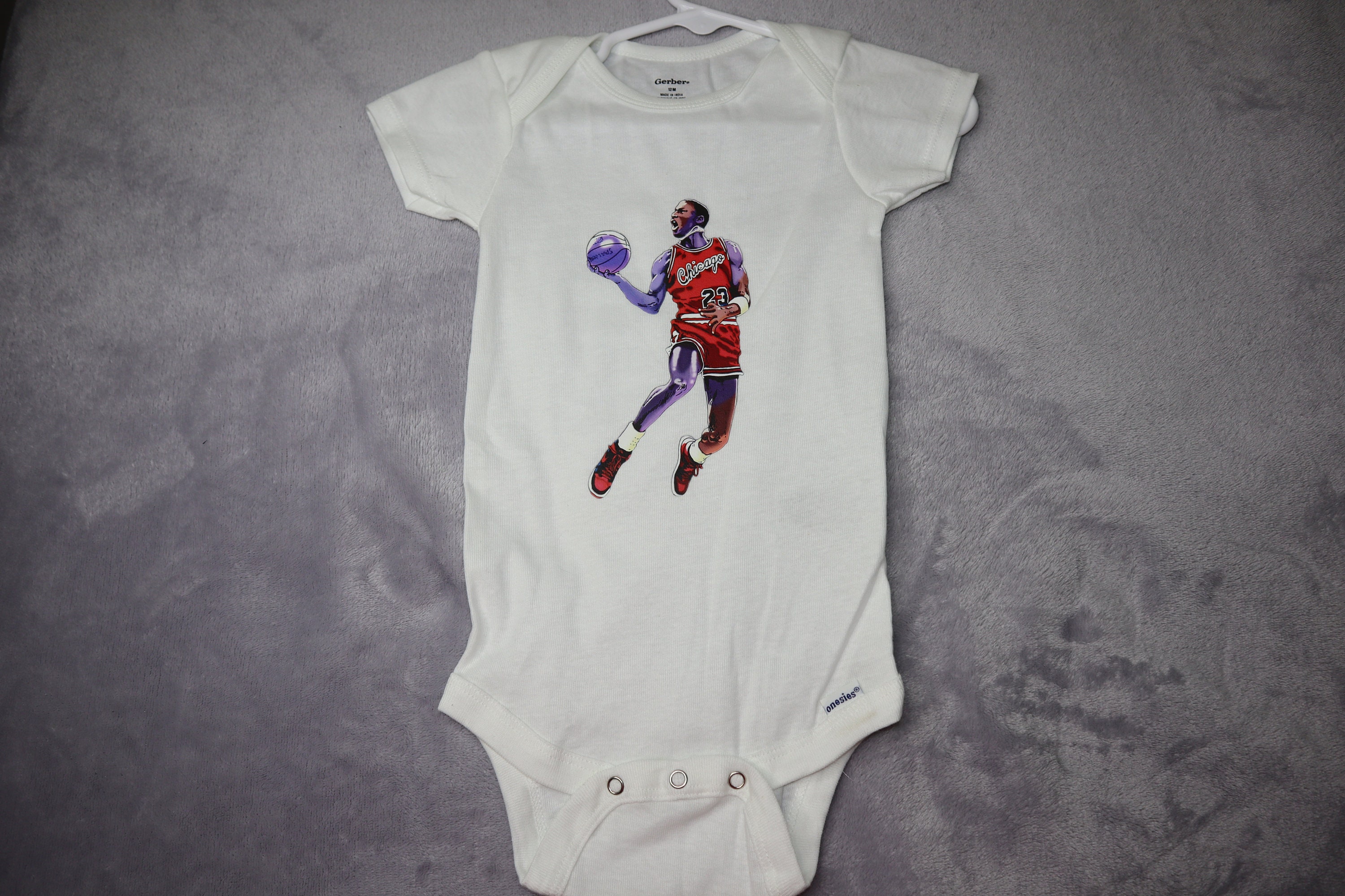 Custom baby onesies Michael Jordan Etsy
