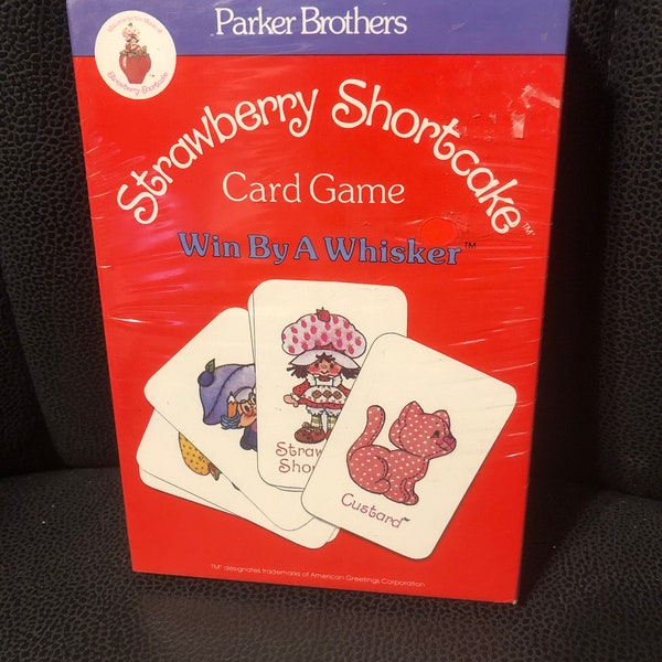 Strawberry Shortcake card game by Parker Brothers