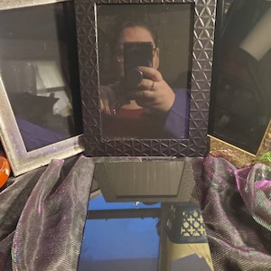 Replacement Glass Pane for Beginner Black Scrying Mirror