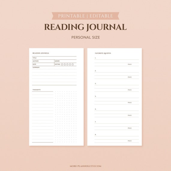 The Book Lover's Journal (Reading Journal, Book Journal, Organizer)