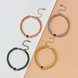Personalized Photo Projection Bracelet