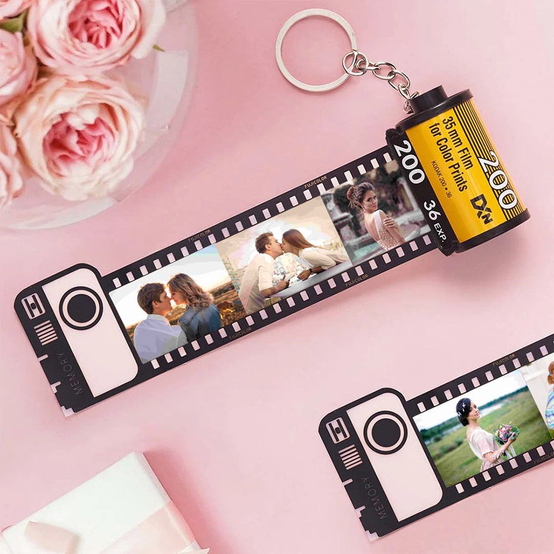 1040 Photos Keychain Film Roll Personalized Camera Film Roll Etsy