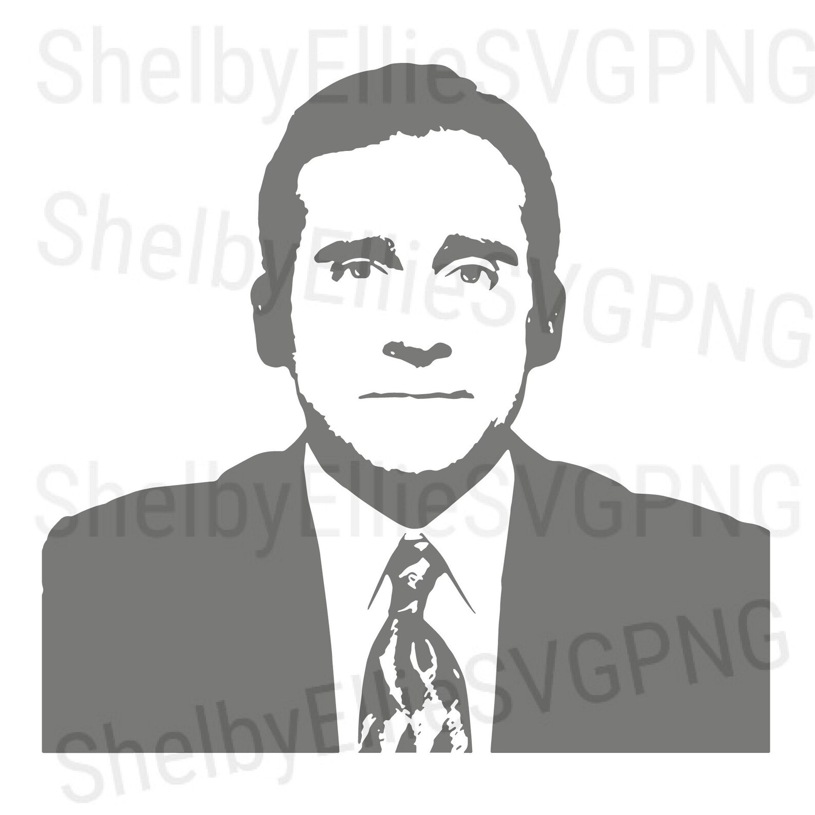 The office Michael Scott the office cast svg png digital file Etsy