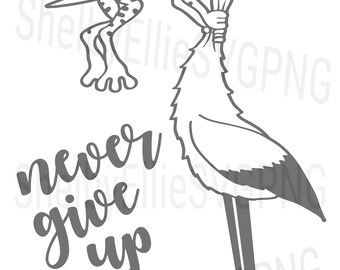 Frog and Stork Svg | Etsy Australia