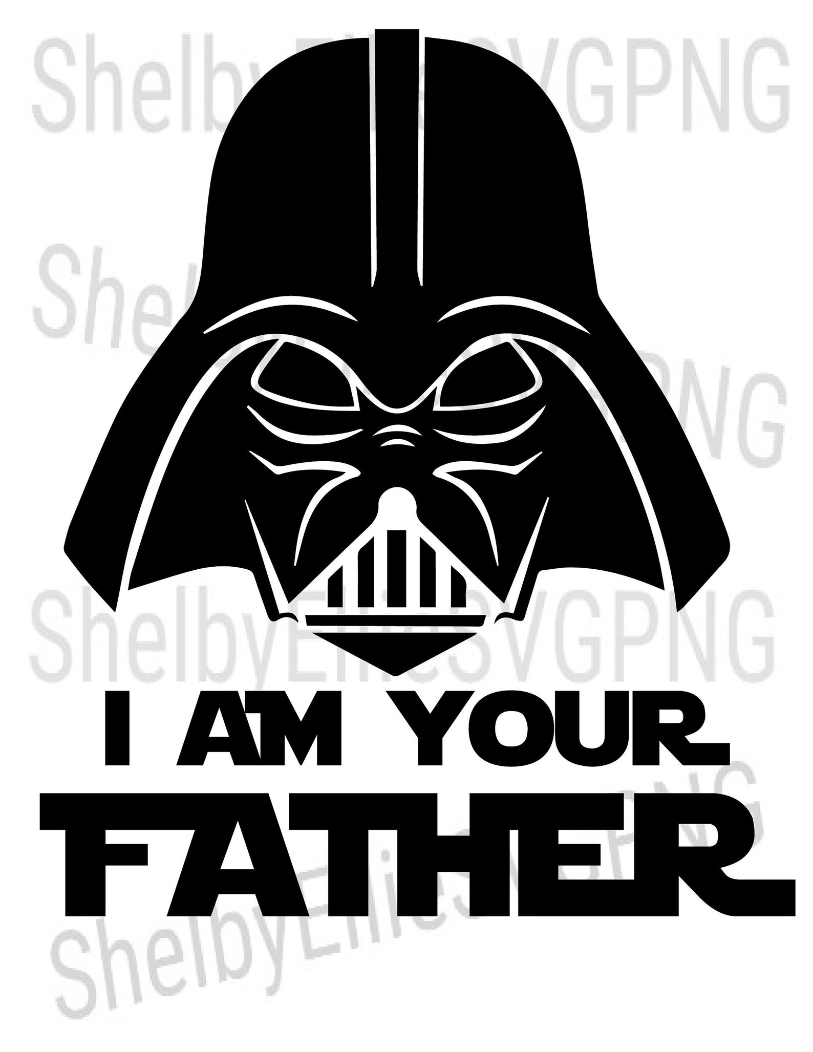 Star wars dad father i am your father darth vader svg png | Etsy