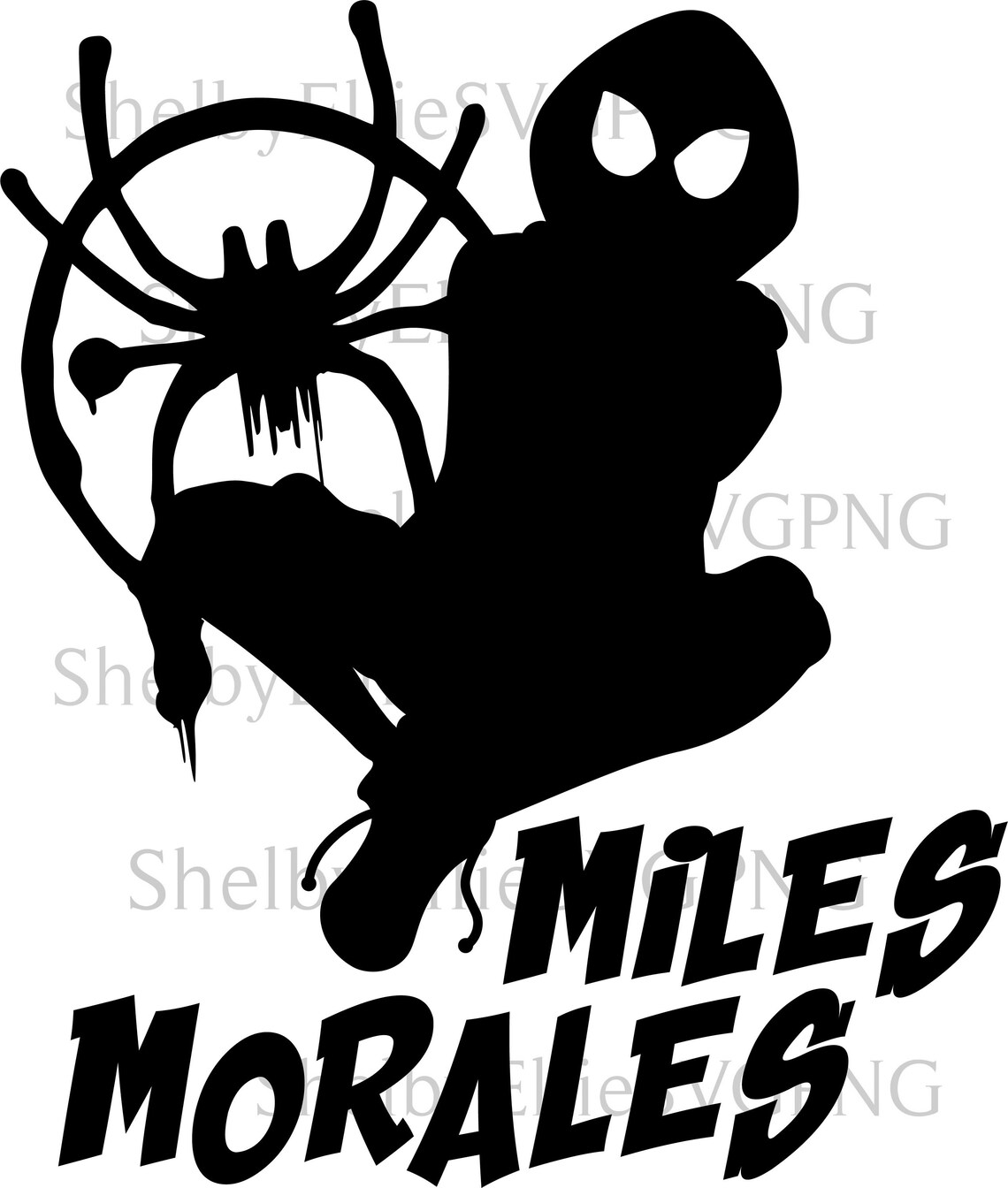 Miles Morales Svg Png Digital File | Etsy