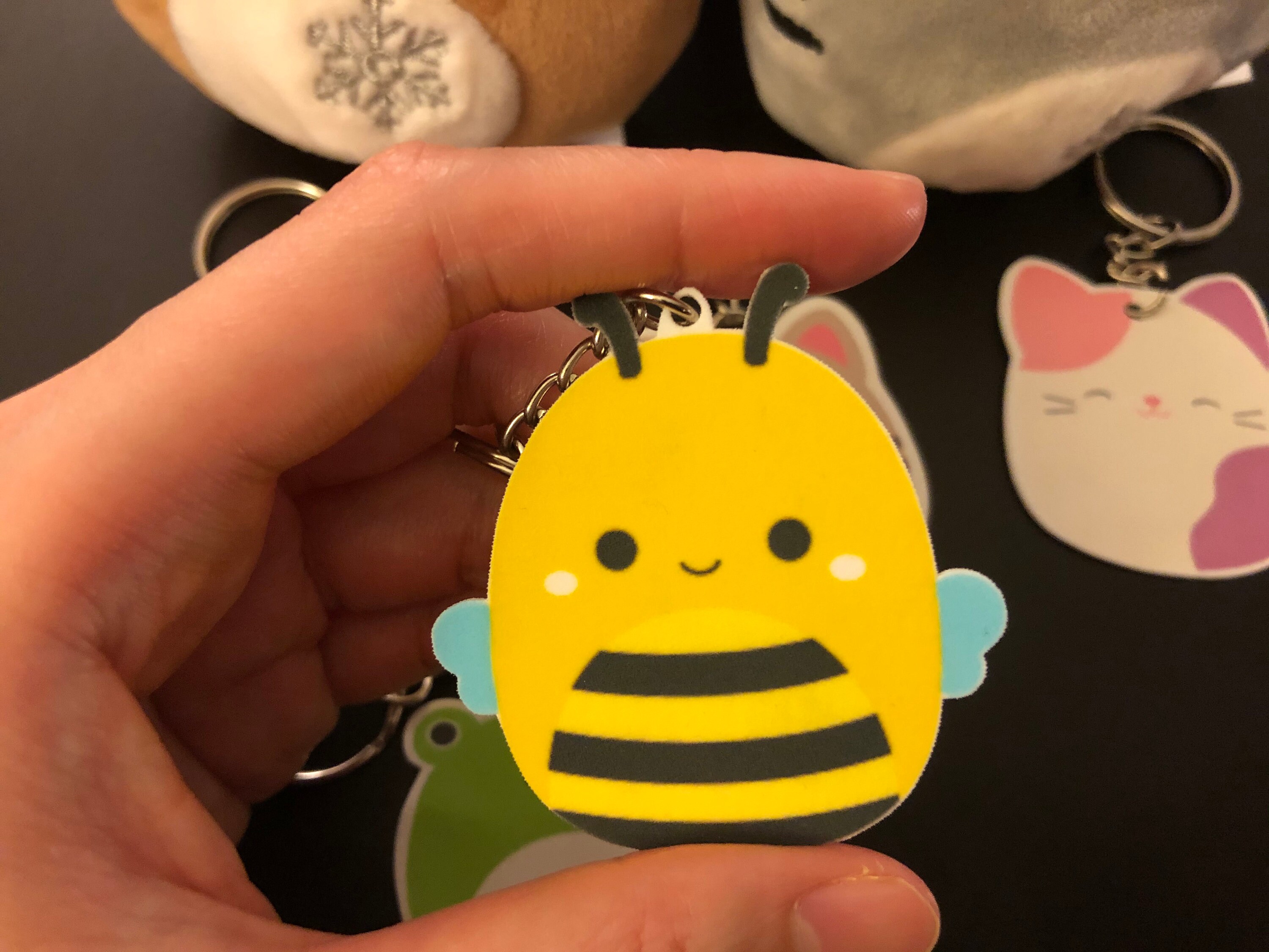 Squishmallow Keychain Pegasus Tabby Calico Cat Bee Frog with Etsy