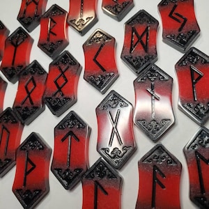 Elder Futhark Runes Divination Runic Norse Futhark Altar Tools Pagan viking runes bag included