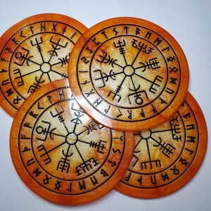 Vegvisir Viking Norse Compass Norse Runic Divination Altar Tool Pagan