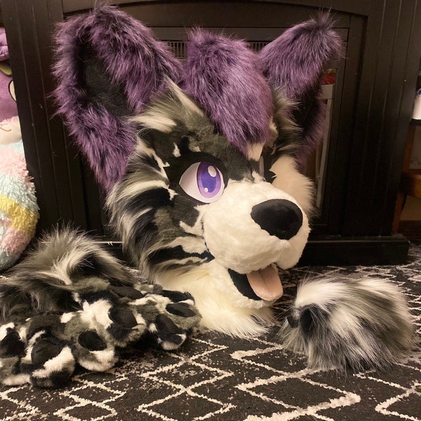 Lexi the mutt premade fursuit mini partial