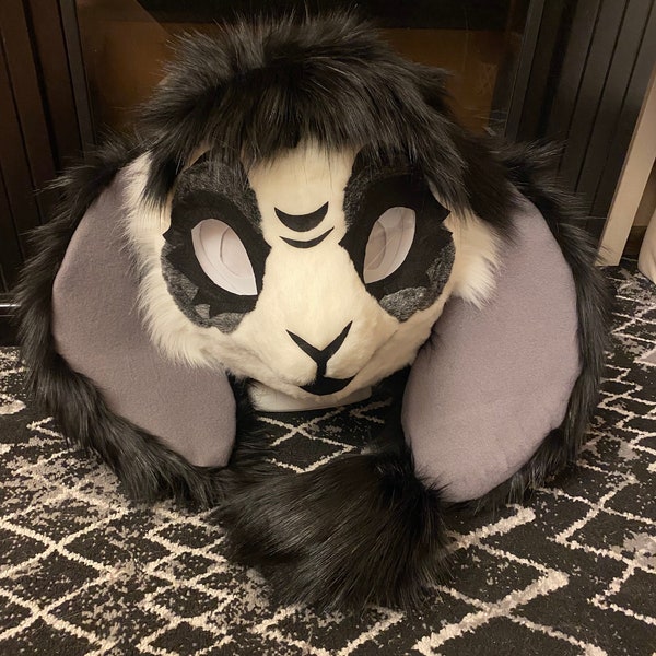 Premade gothic kemono bunny fursuit partial