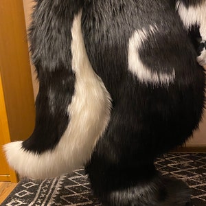 Werewolf WF02 Black Wolf Digitigrade Dog Fox Fursuit Costumes Teen & Adult Costume main image 1