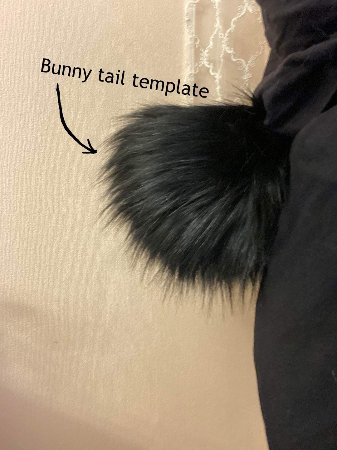 Digital Bunny Tail Template tutorial Etsy