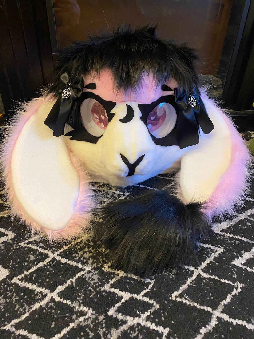 Premade Pastel Goth Kemono Bunny Fursuit Partial Etsy Australia