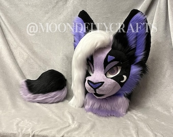 Premade moonlight bunny fursuit partial