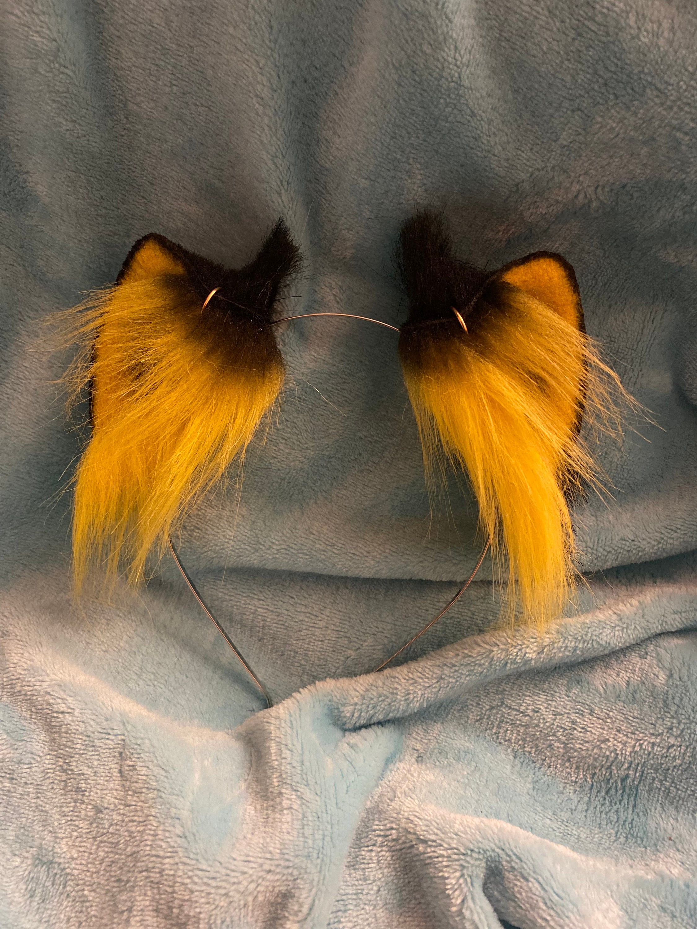 Yellow & Black Cat Ears - Etsy display picture 1