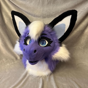 premade purple dutchie fursuit head