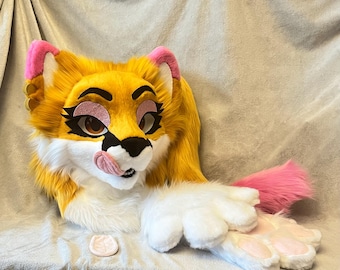 premade feline fursuit mini partial
