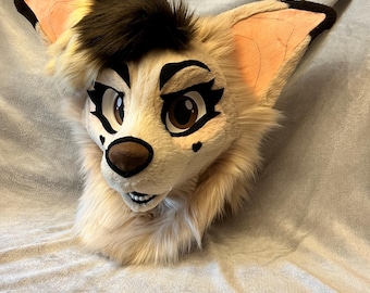 premade canine fursuit head