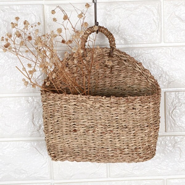 Woven Wall Basket Etsy