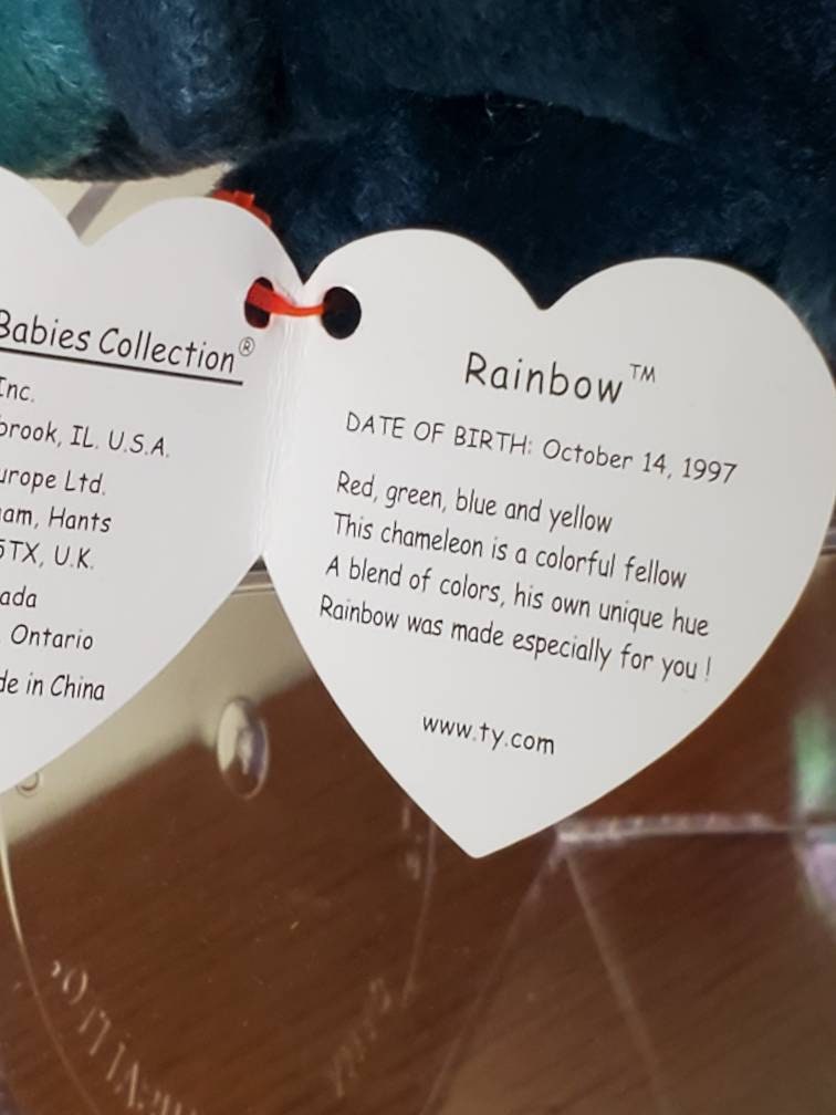 Rare Beanie Baby Rainbow Etsy