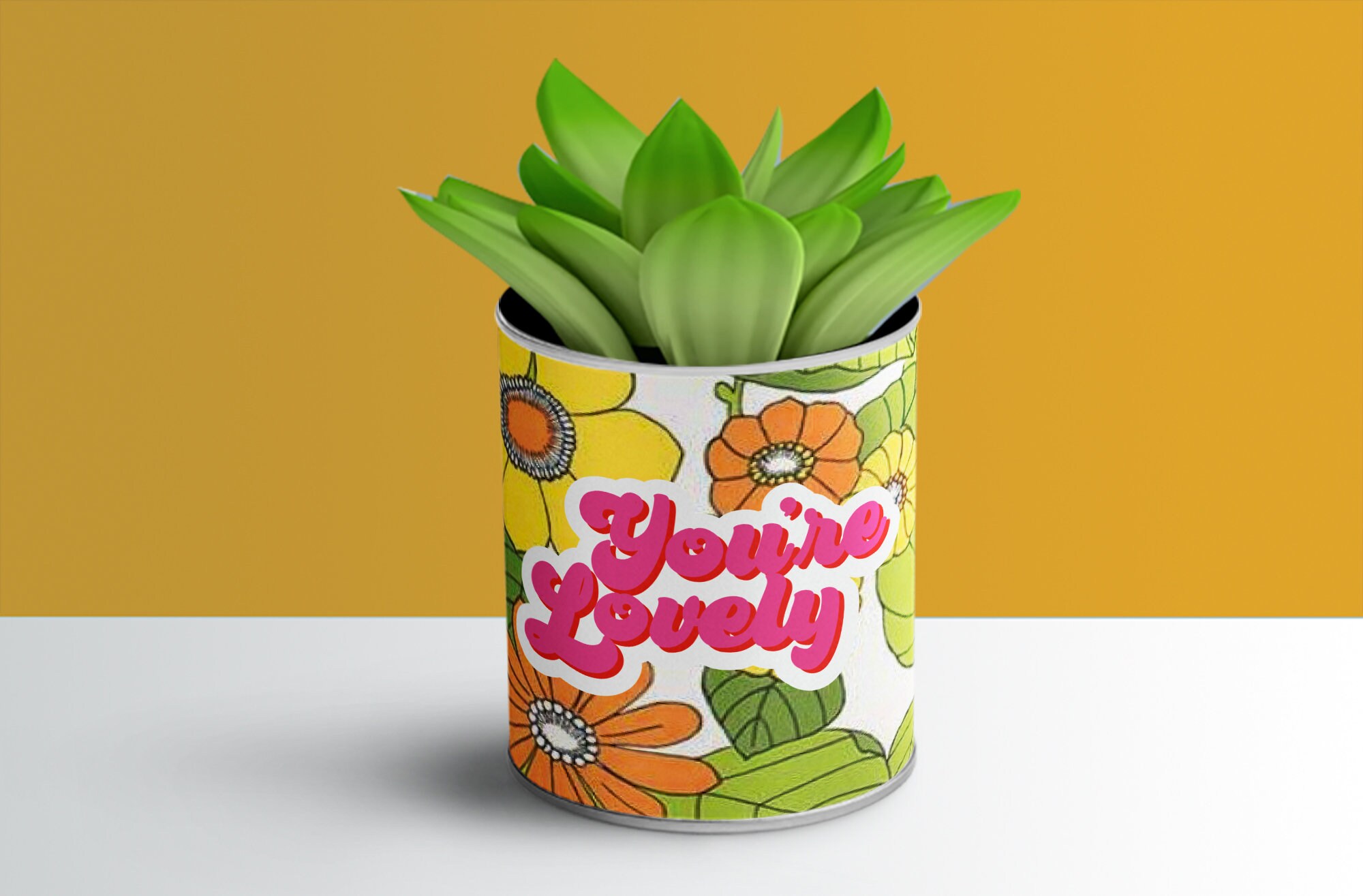 printable digital download aluminum can label diy plant etsy