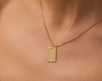 Personalized Bar Name Necklace, Name Bar Necklace, Engraved Bar Necklace, Gold Bar Necklace, Minimalist Jewelry, Mother's Day Gift