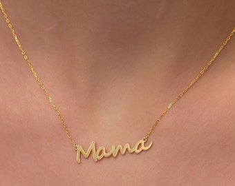 Script Name Necklace, Gold Custom Name Jewelry, Personalized Gift, Christmas Gift,
