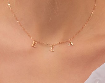 Custom Letter Necklace, Personalized Initial Necklace, Dainty Letter Necklace, Gift for Her, Gold Initial Necklace, Mother's Day Gift