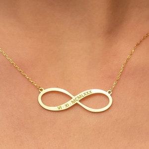 Customized Infinity Necklace, Personalized Infinity Necklaces for Women , Gift For Her, Kids Name Necklace, Valentine's Day Gift