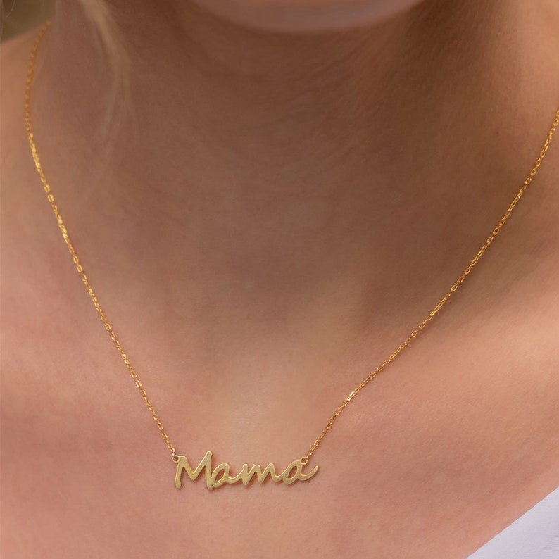Personalized Name Necklaces, Custom Gold Name Necklaces, Script Name Necklaces, Mothers Day Gift, Gift for Her, Sterling Silver Necklace image 6