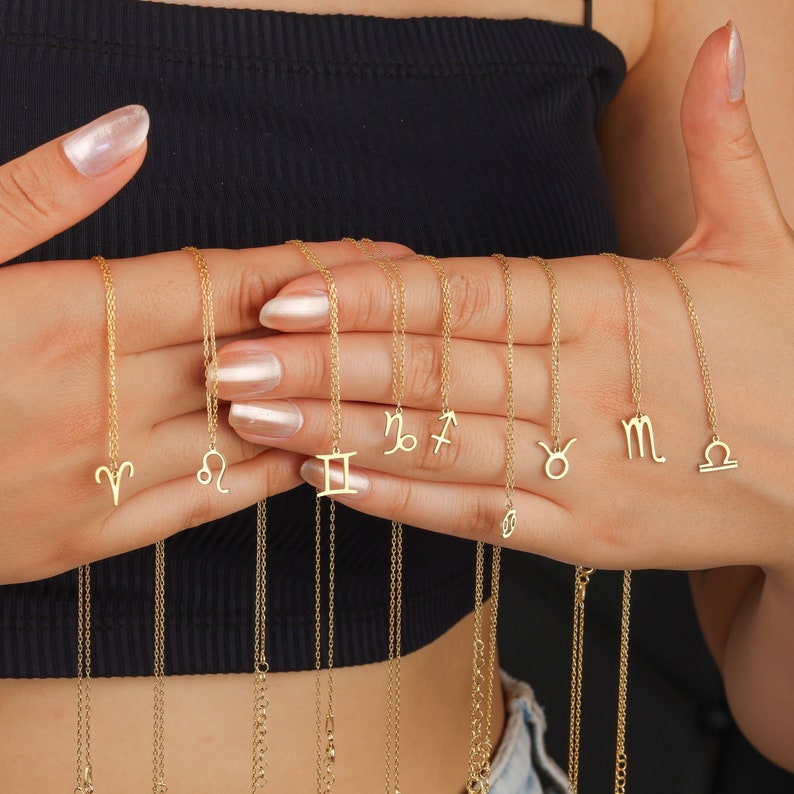 Which Spiritual Jewelry Collections do you want? 13 Zodiac Moon Necklace, Zodiac Shapes Necklace