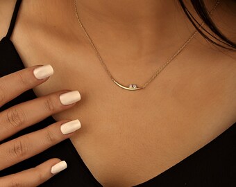 【STONEHENgE】DAL〜14K Two Crescent Moons Necklace SA24A63T STONEHENgE】DAL〜14K Two Crescent Moons Necklace SA24A63T