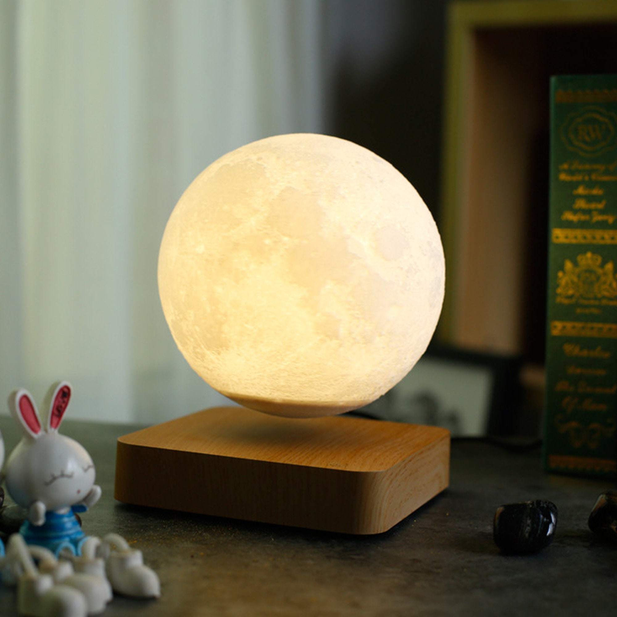 Levitating Moon Lamp Floating And Spinning In Air Freely With Etsy