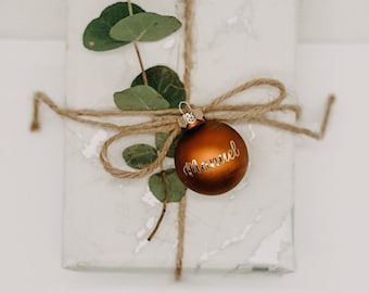 Personalisierte mini Weihnachtskugel | Wichtelgeschenk | kleines Geschenk| Mitbringsel | Weihnachtsgeschenk | Geschenkidee Weihnachten