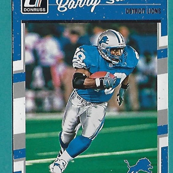 2017 Barry Sanders Novelty Card # 103 Legendary Lions Hall Of Famer Previously Owned Some Blemishes