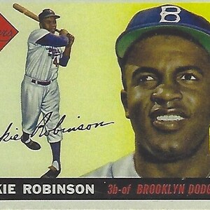 1955 Jackie Robinson  # 50  Dodgers Reprint