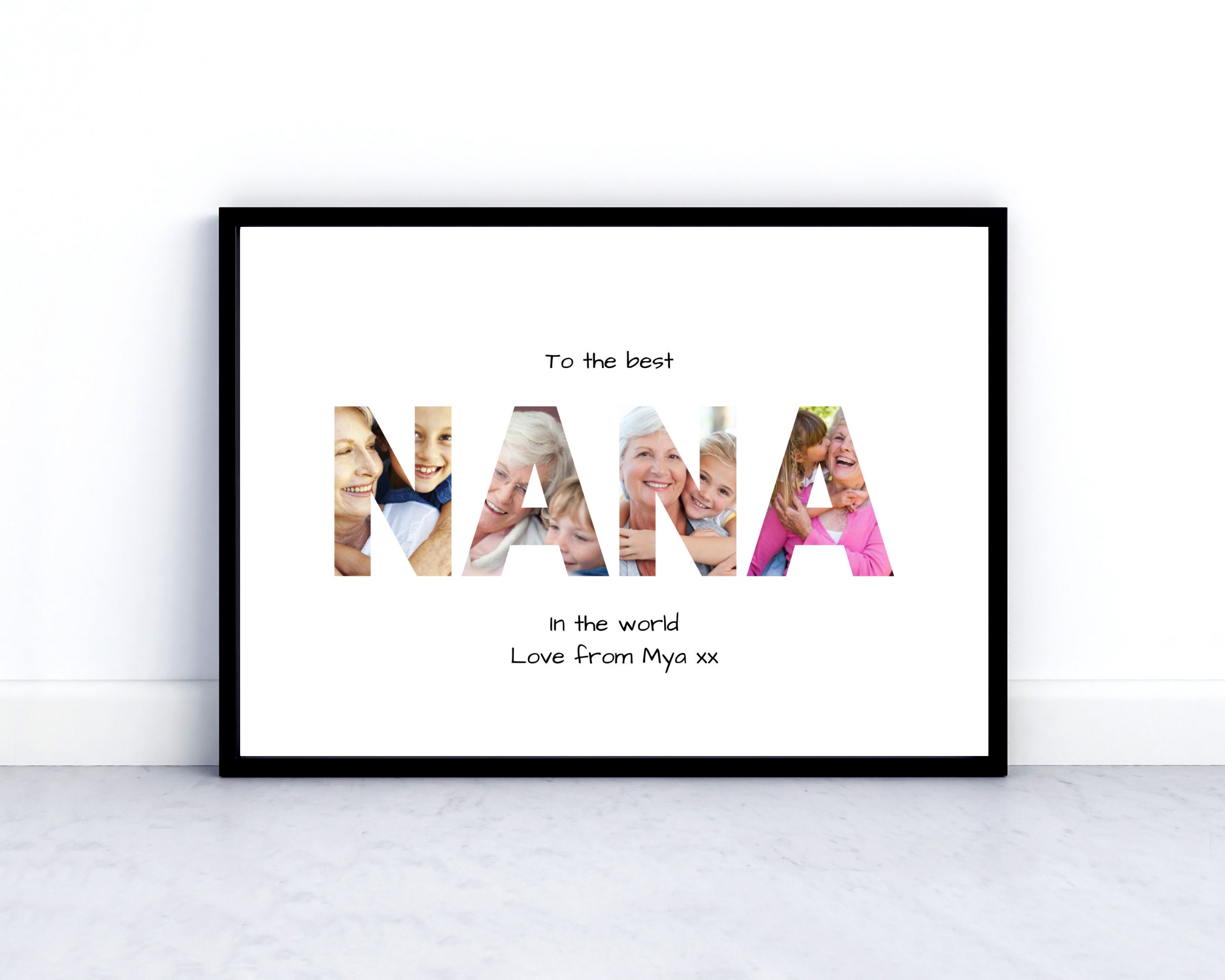 Nana print Nana gift Nana quote Personalised print Etsy