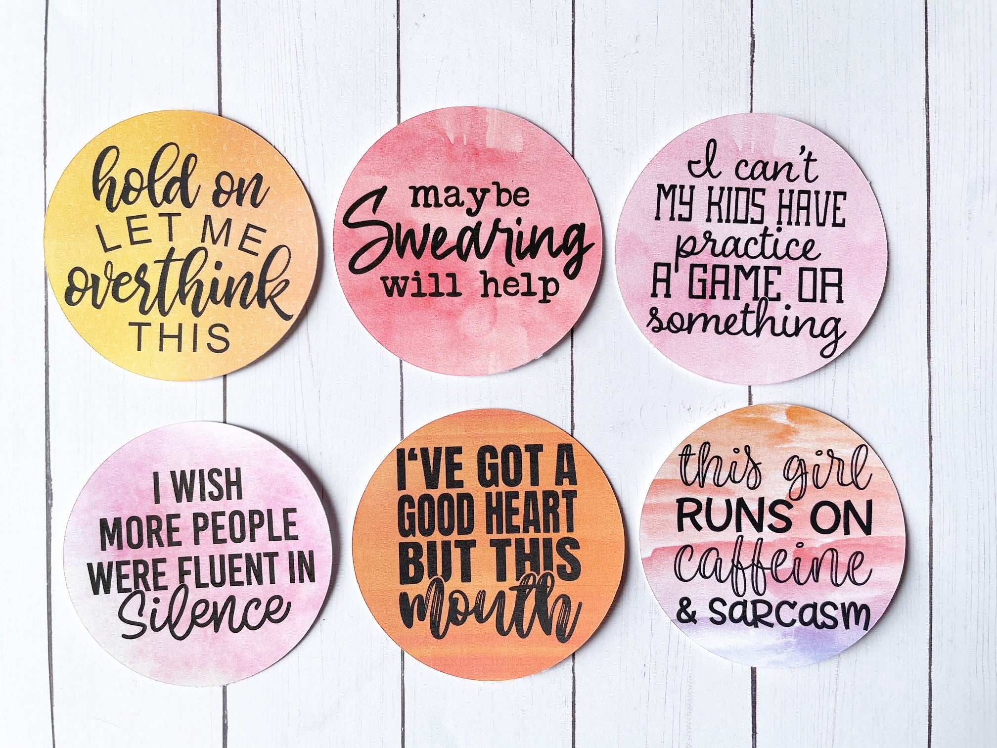 Sarcastic Cardstock Cutouts for Freshies Etsy