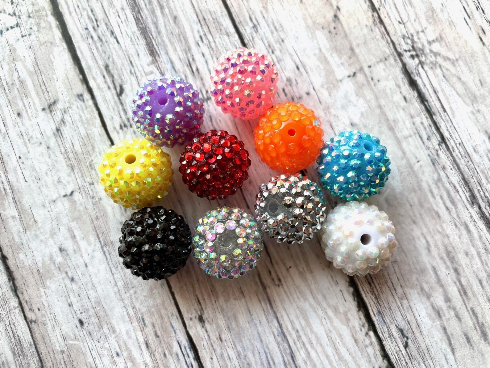 Rhinestone Bubblegum Beads for Freshies 20mm Etsy